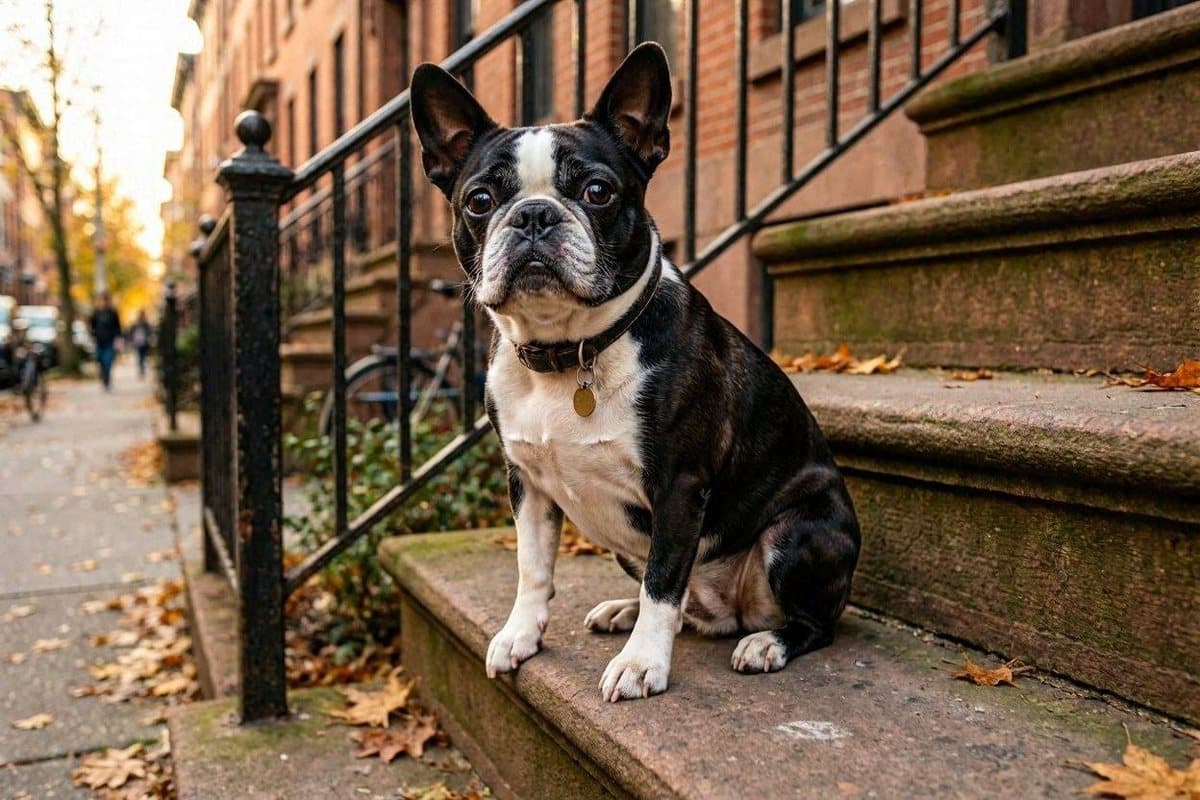 Illustration of a Boston Terrier